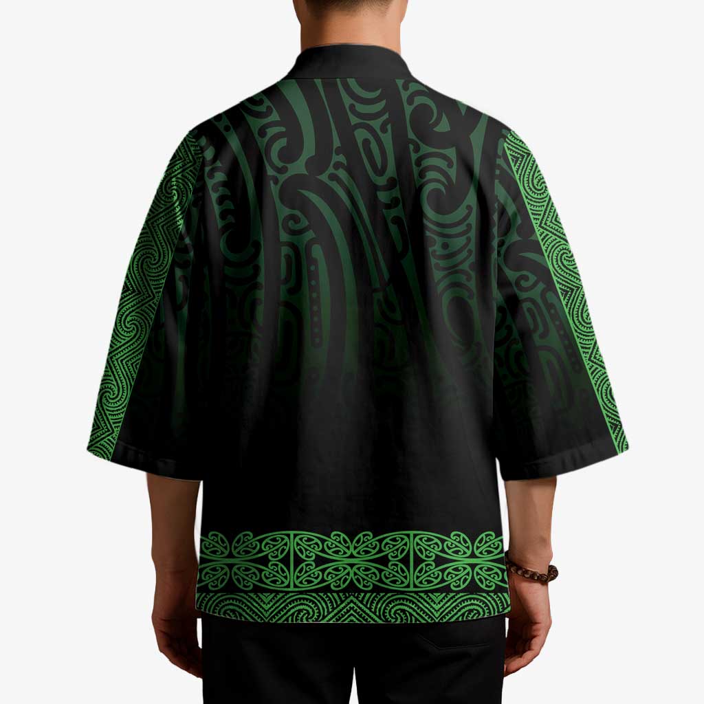 New Zealand Maori Kowhaiwhai Kimono Kakariki Maui and Mangopare - Polynesian Pride