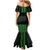 New Zealand Maori Kowhaiwhai Mermaid Dress Kakariki Maui and Mangopare
