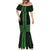 New Zealand Maori Kowhaiwhai Mermaid Dress Kakariki Maui and Mangopare