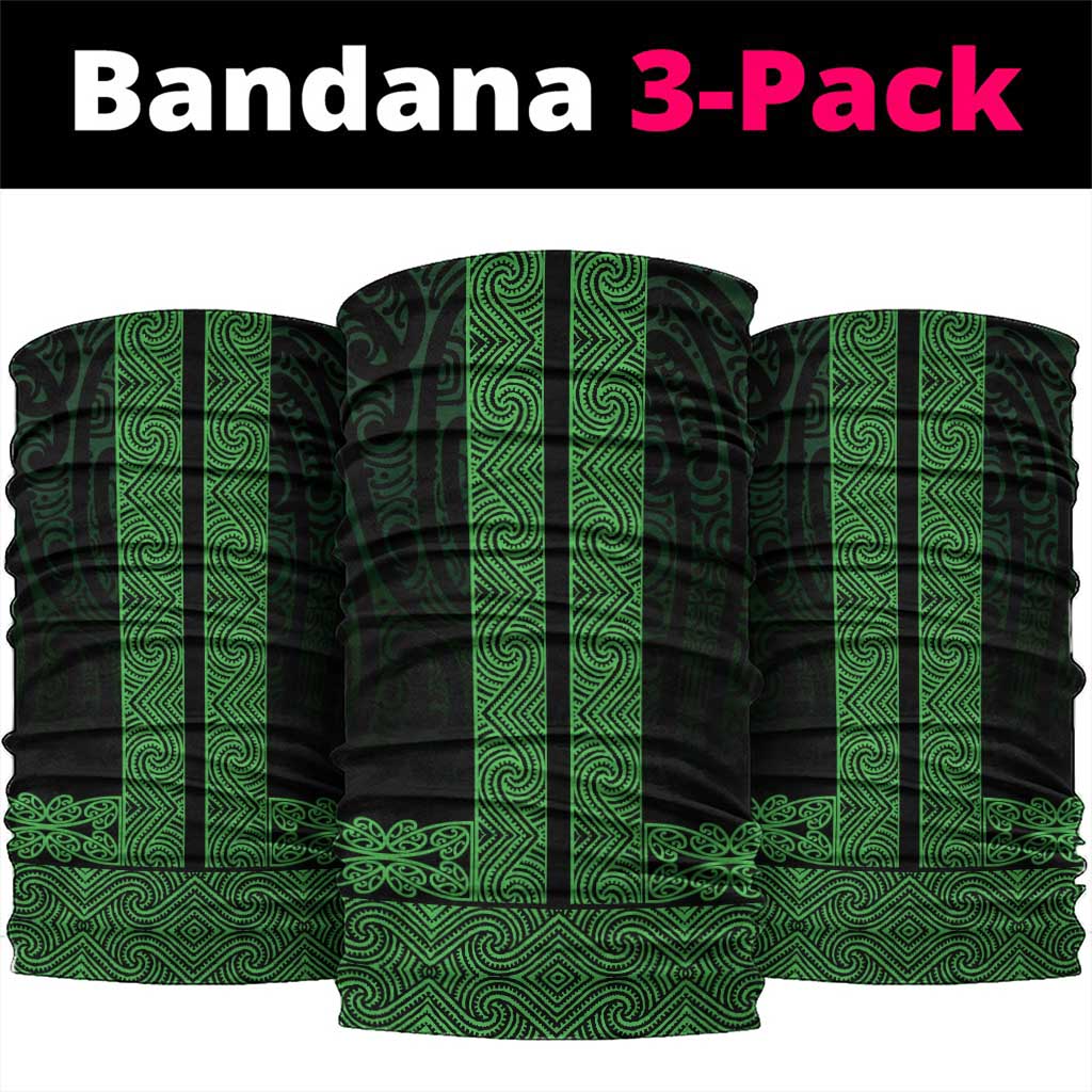 New Zealand Maori Kowhaiwhai Neck Gaiter Kakariki Maui and Mangopare - Polynesian Pride