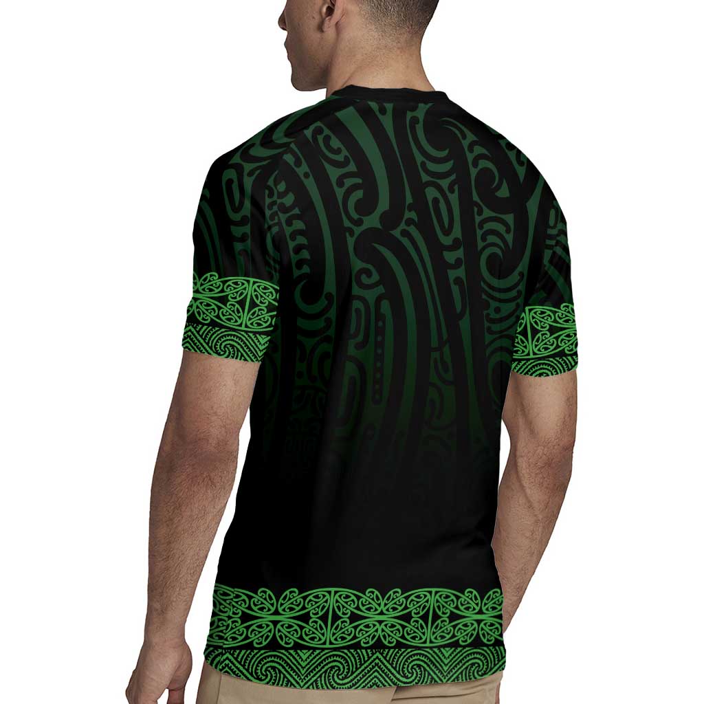 New Zealand Maori Kowhaiwhai Rugby Jersey Kakariki Maui and Mangopare LT9 - Polynesian Pride