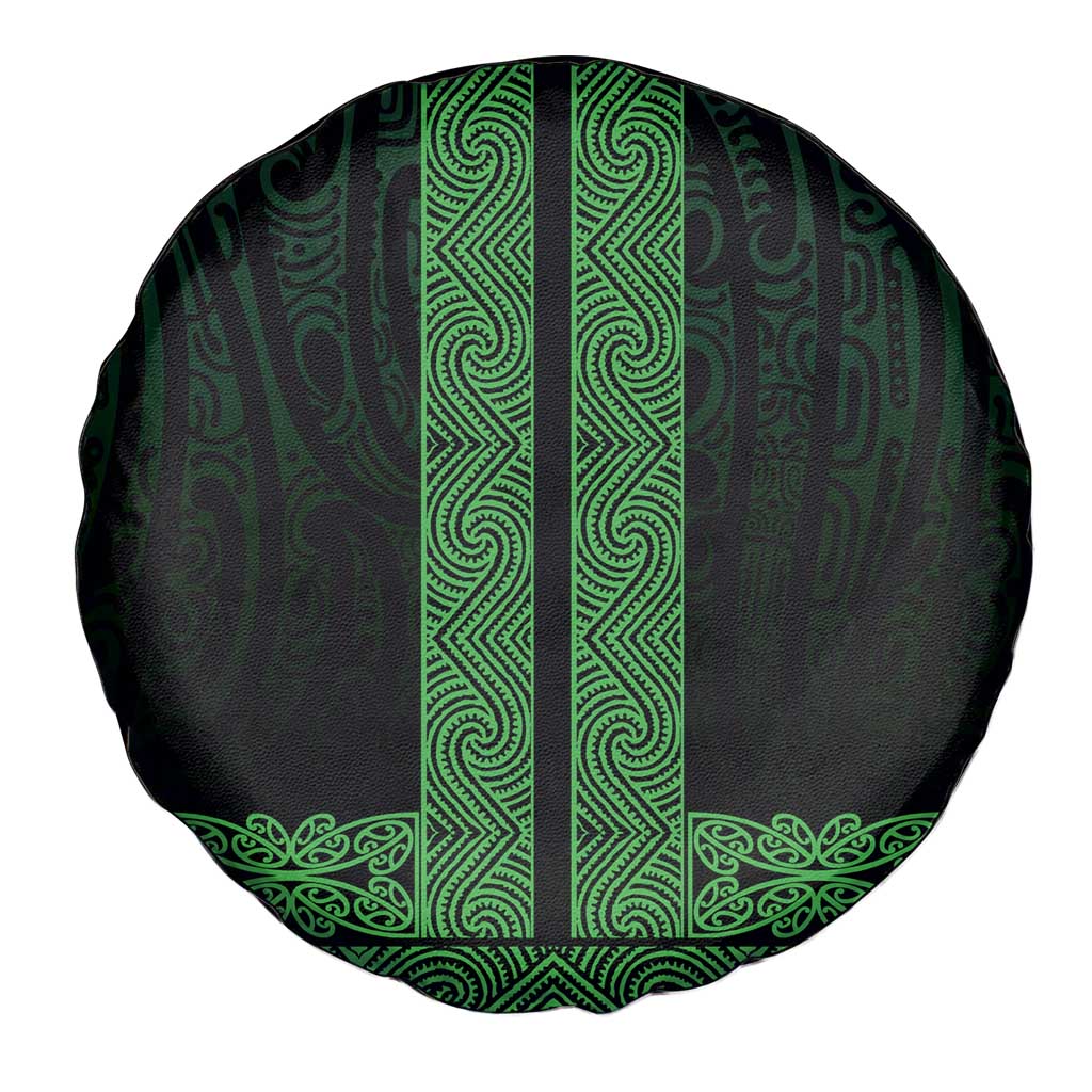 New Zealand Maori Kowhaiwhai Spare Tire Cover Kakariki Maui and Mangopare LT9 - Polynesian Pride