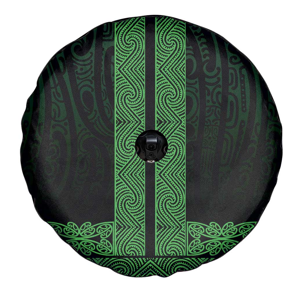 New Zealand Maori Kowhaiwhai Spare Tire Cover Kakariki Maui and Mangopare LT9 - Polynesian Pride