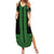 New Zealand Maori Kowhaiwhai Summer Maxi Dress Kakariki Maui and Mangopare