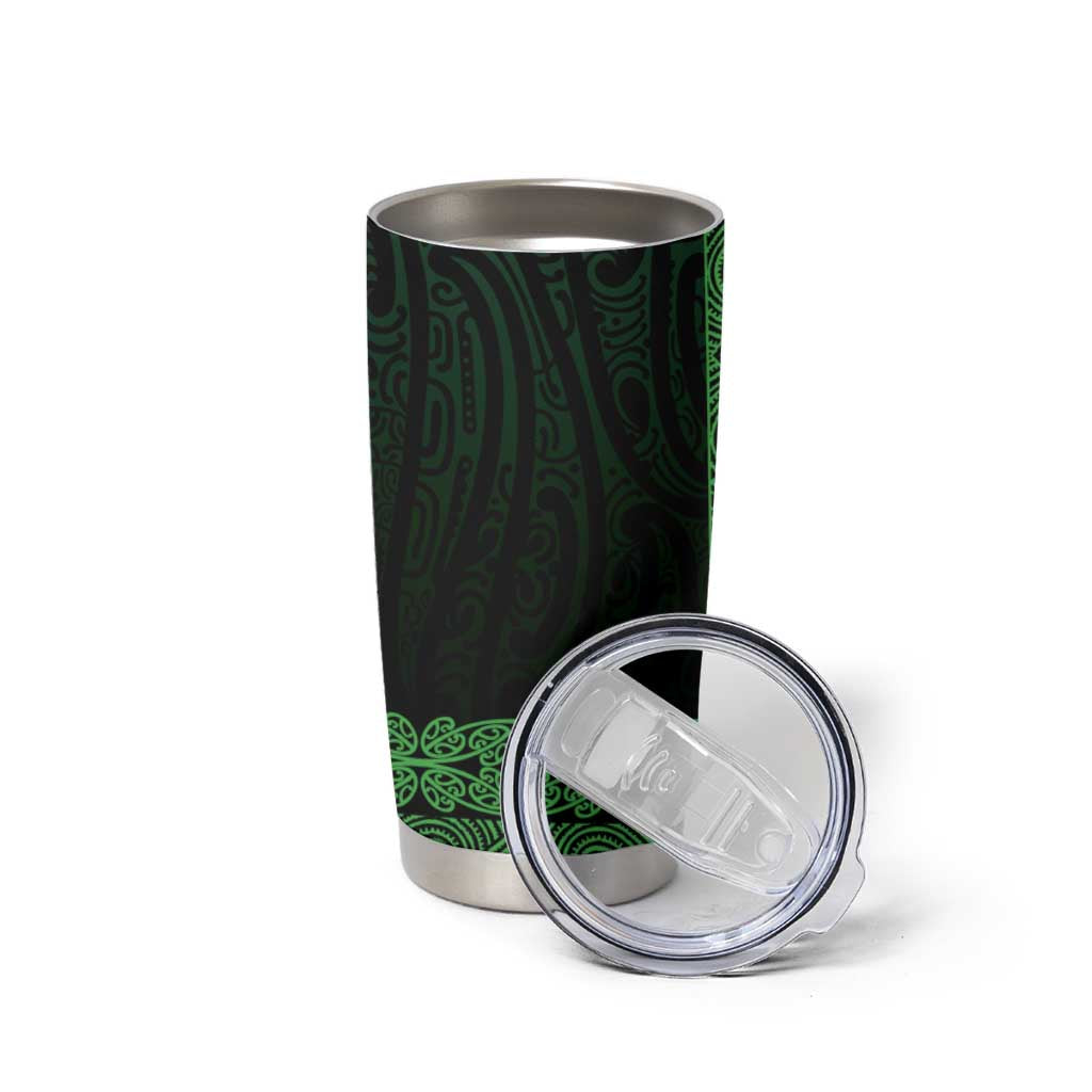 New Zealand Maori Kowhaiwhai Tumbler Cup Kakariki Maui and Mangopare LT9 - Polynesian Pride