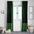 New Zealand Maori Kowhaiwhai Window Curtain Kakariki Maui and Mangopare