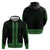 New Zealand Maori Kowhaiwhai Zip Hoodie Kakariki Maui and Mangopare