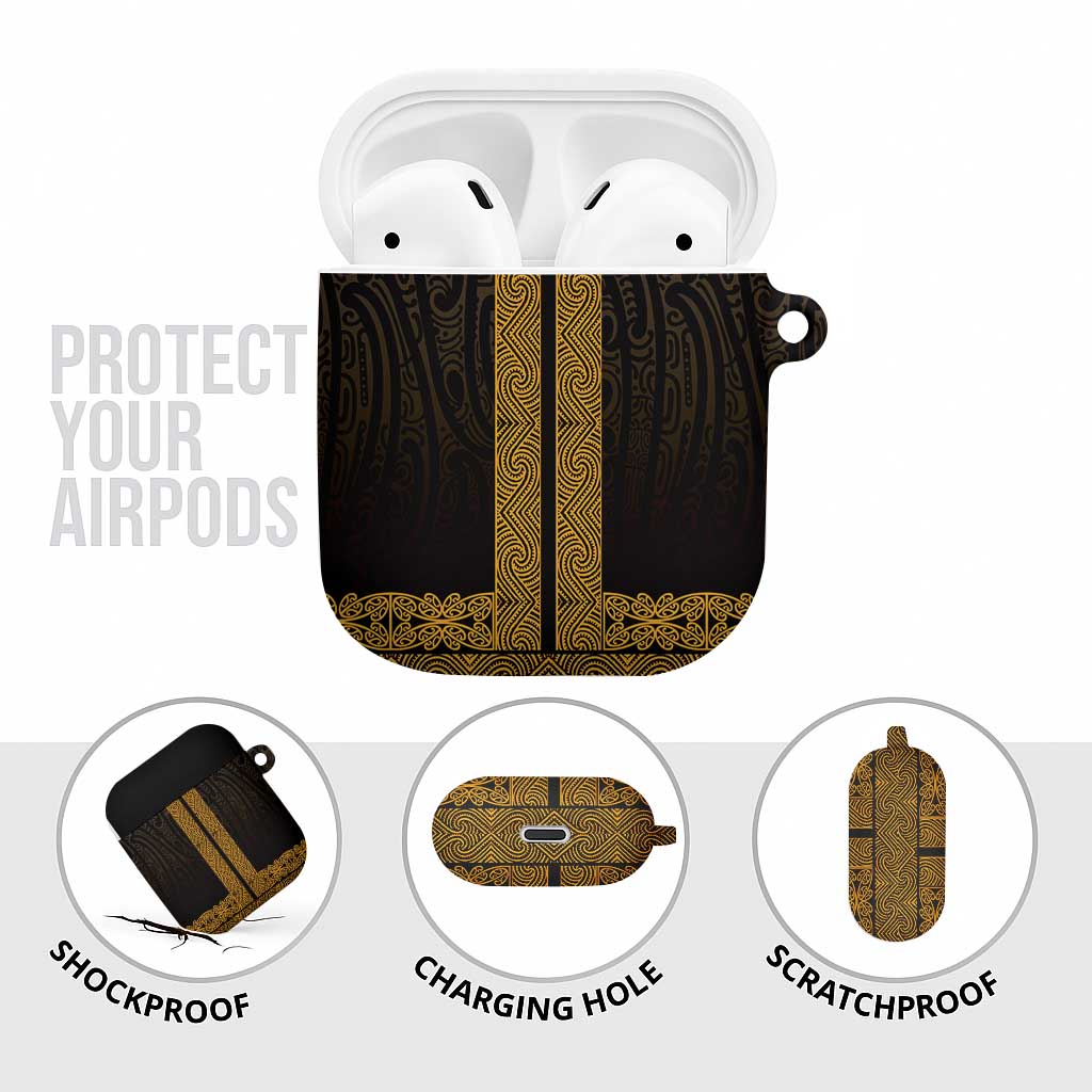 New Zealand Maori Kowhaiwhai AirPods Case Karaka Maui and Mangopare - Polynesian Pride