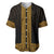 New Zealand Maori Kowhaiwhai Baseball Jersey Karaka Maui and Mangopare
