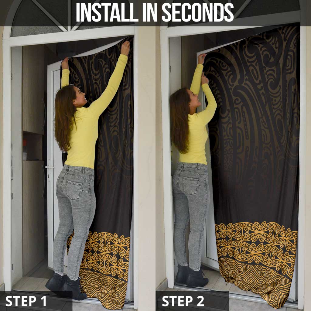 New Zealand Maori Kowhaiwhai Door Cover Karaka Maui and Mangopare LT9 - Polynesian Pride