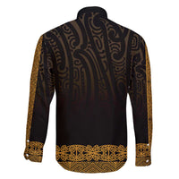 New Zealand Maori Kowhaiwhai Family Matching Off The Shoulder Long Sleeve Dress and Hawaiian Shirt Karaka Maui and Mangopare