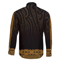New Zealand Maori Kowhaiwhai Family Matching Off Shoulder Short Dress and Hawaiian Shirt Karaka Maui and Mangopare LT9 - Polynesian Pride