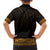 New Zealand Maori Kowhaiwhai Family Matching Short Sleeve Bodycon Dress and Hawaiian Shirt Karaka Maui and Mangopare