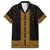 New Zealand Maori Kowhaiwhai Family Matching Short Sleeve Bodycon Dress and Hawaiian Shirt Karaka Maui and Mangopare