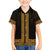 New Zealand Maori Kowhaiwhai Family Matching Short Sleeve Bodycon Dress and Hawaiian Shirt Karaka Maui and Mangopare