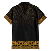 New Zealand Maori Kowhaiwhai Family Matching Summer Maxi Dress and Hawaiian Shirt Karaka Maui and Mangopare LT9 - Polynesian Pride