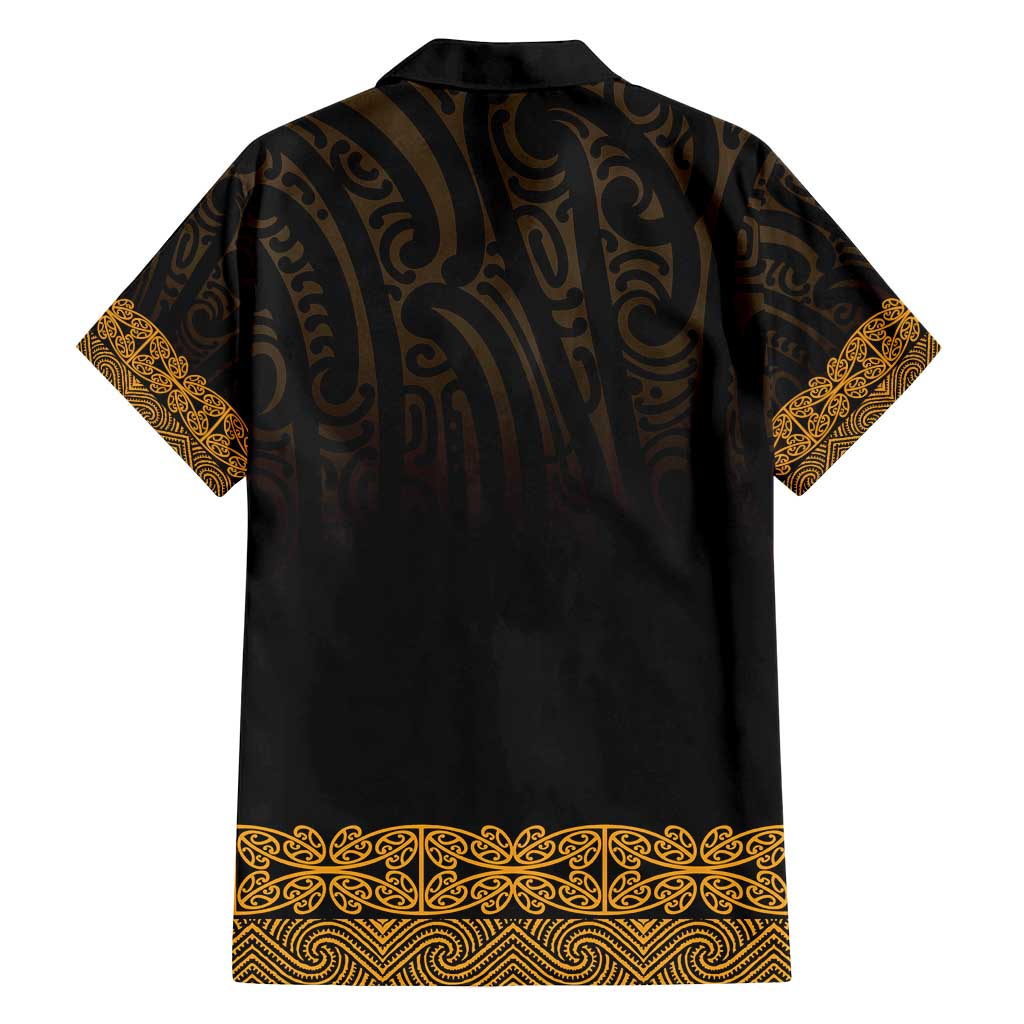 New Zealand Maori Kowhaiwhai Family Matching Tank Maxi Dress and Hawaiian Shirt Karaka Maui and Mangopare