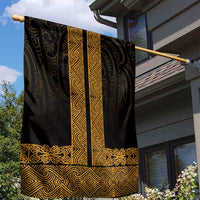 New Zealand Maori Kowhaiwhai Garden Flag Karaka Maui and Mangopare LT9 - Polynesian Pride