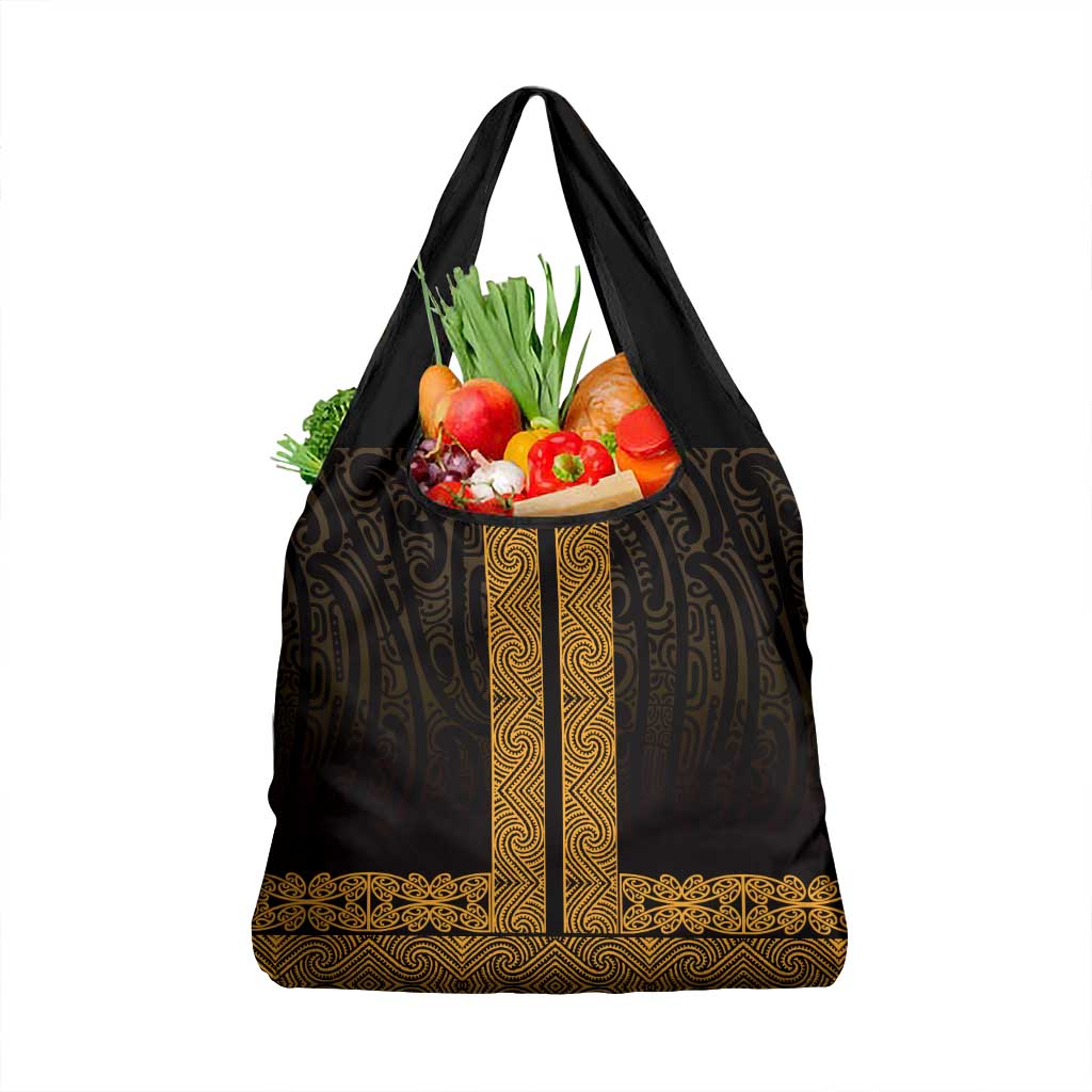 New Zealand Maori Kowhaiwhai Grocery Bag Karaka Maui and Mangopare