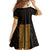 New Zealand Maori Kowhaiwhai Kid Short Sleeve Dress Karaka Maui and Mangopare