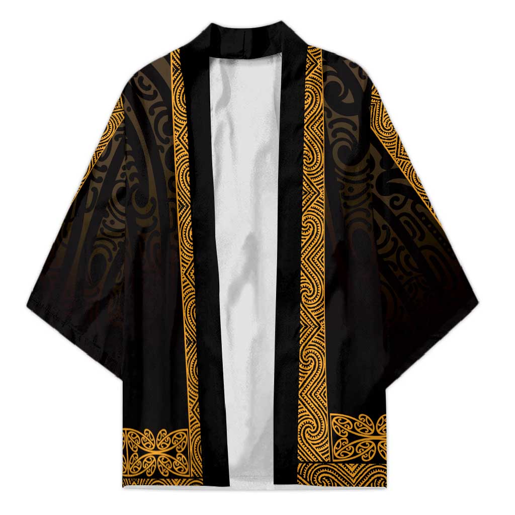 New Zealand Maori Kowhaiwhai Kimono Karaka Maui and Mangopare - Polynesian Pride