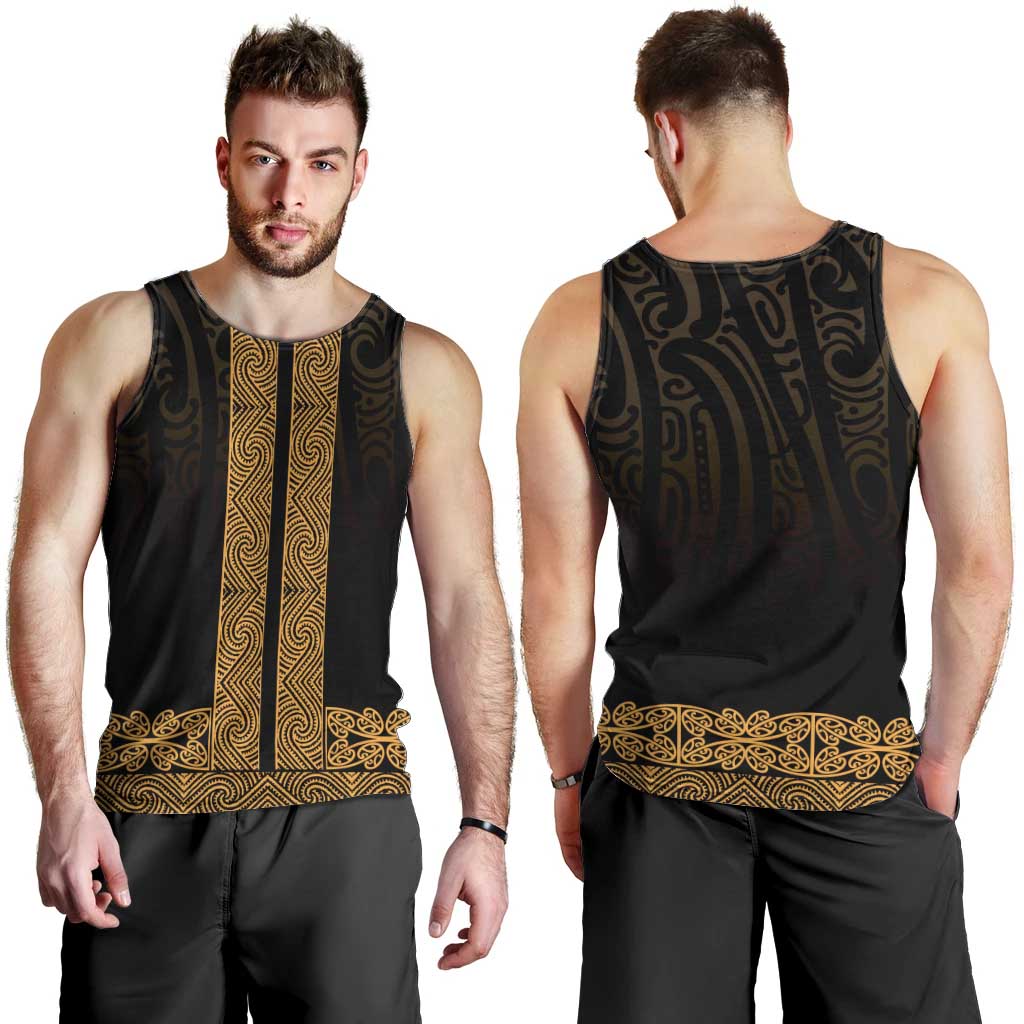 New Zealand Maori Kowhaiwhai Men Tank Top Karaka Maui and Mangopare LT9 - Polynesian Pride
