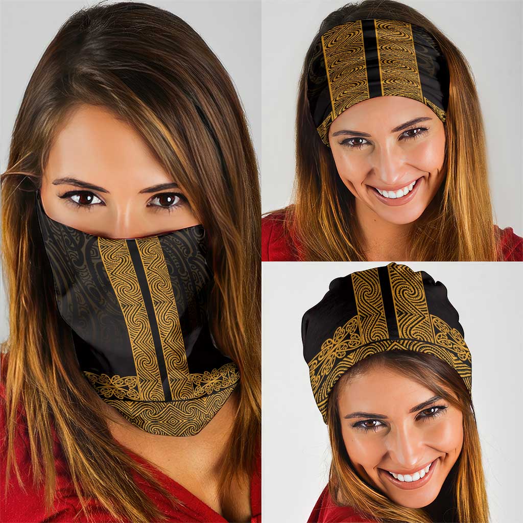 New Zealand Maori Kowhaiwhai Neck Gaiter Karaka Maui and Mangopare - Polynesian Pride