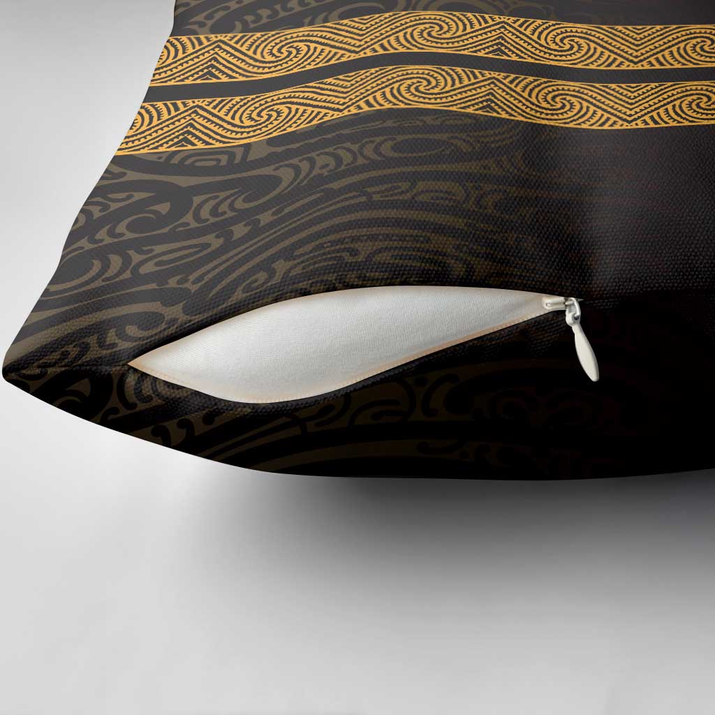 New Zealand Maori Kowhaiwhai Pillow Cover Karaka Maui and Mangopare - Polynesian Pride