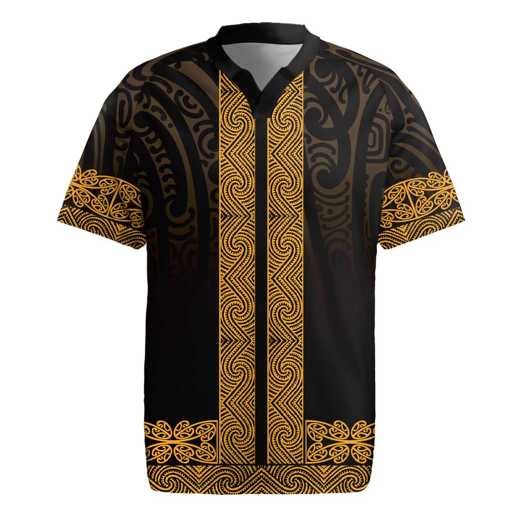 New Zealand Maori Kowhaiwhai Rugby Jersey Karaka Maui and Mangopare
