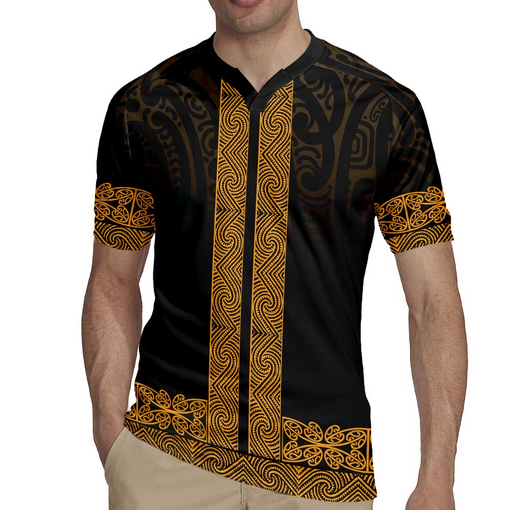 New Zealand Maori Kowhaiwhai Rugby Jersey Karaka Maui and Mangopare