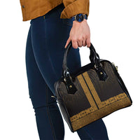 New Zealand Maori Kowhaiwhai Shoulder Handbag Karaka Maui and Mangopare