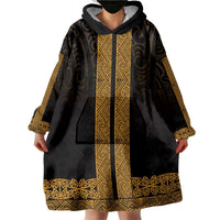New Zealand Maori Kowhaiwhai Wearable Blanket Hoodie Karaka Maui and Mangopare LT9 - Polynesian Pride