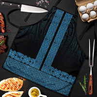 New Zealand Maori Kowhaiwhai Apron Kikorangi Maui and Mangopare - Polynesian Pride