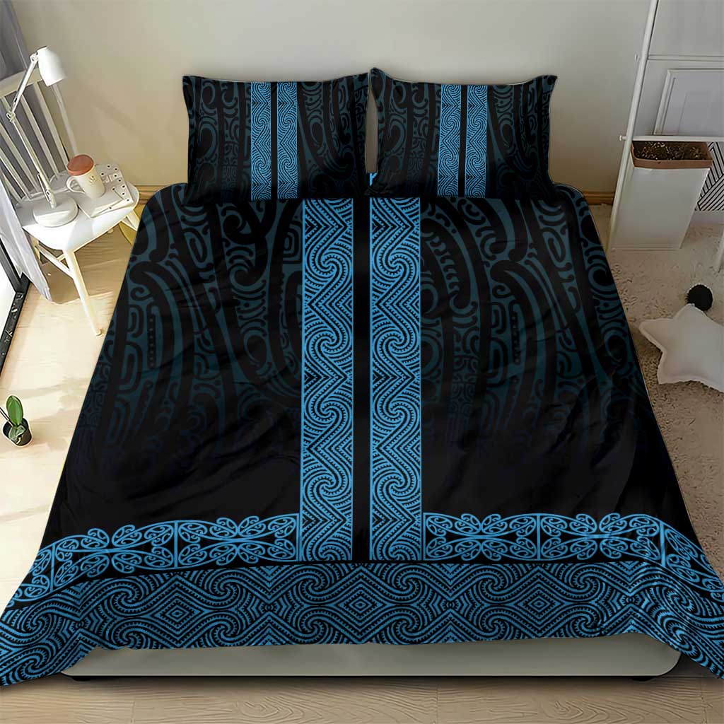 New Zealand Maori Kowhaiwhai Bedding Set Kikorangi Maui and Mangopare