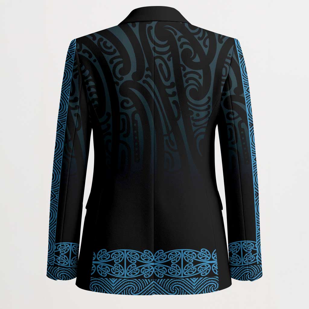 New Zealand Maori Kowhaiwhai Blazer Kikorangi Maui and Mangopare - Polynesian Pride