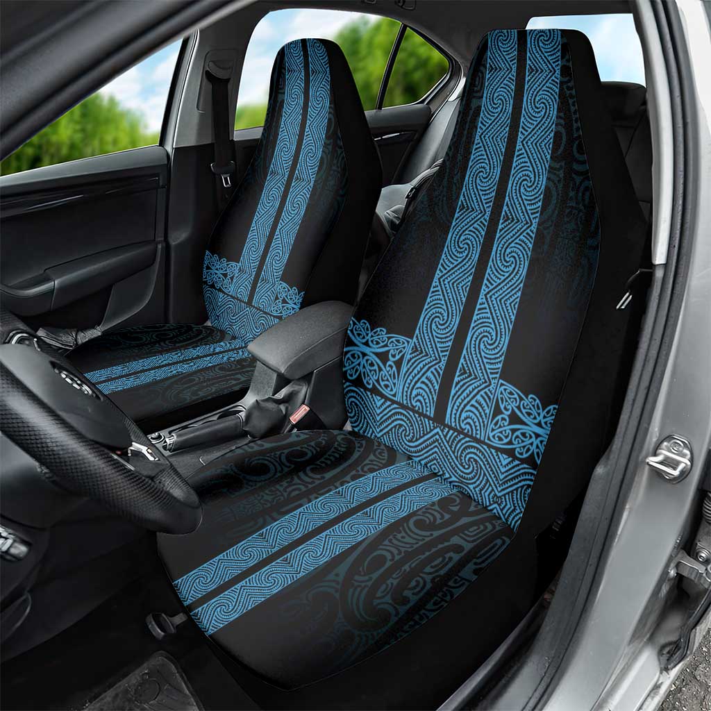 New Zealand Maori Kowhaiwhai Car Seat Cover Kikorangi Maui and Mangopare