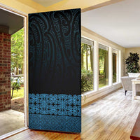 New Zealand Maori Kowhaiwhai Door Cover Kikorangi Maui and Mangopare LT9 - Polynesian Pride