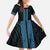New Zealand Maori Kowhaiwhai Family Matching Long Sleeve Bodycon Dress and Hawaiian Shirt Kikorangi Maui and Mangopare
