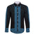 New Zealand Maori Kowhaiwhai Family Matching Long Sleeve Bodycon Dress and Hawaiian Shirt Kikorangi Maui and Mangopare