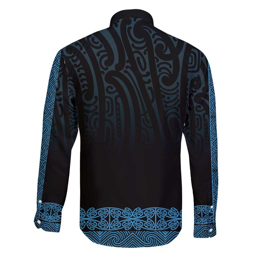 New Zealand Maori Kowhaiwhai Family Matching Mermaid Dress and Hawaiian Shirt Kikorangi Maui and Mangopare LT9 - Polynesian Pride