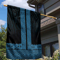 New Zealand Maori Kowhaiwhai Garden Flag Kikorangi Maui and Mangopare LT9 - Polynesian Pride