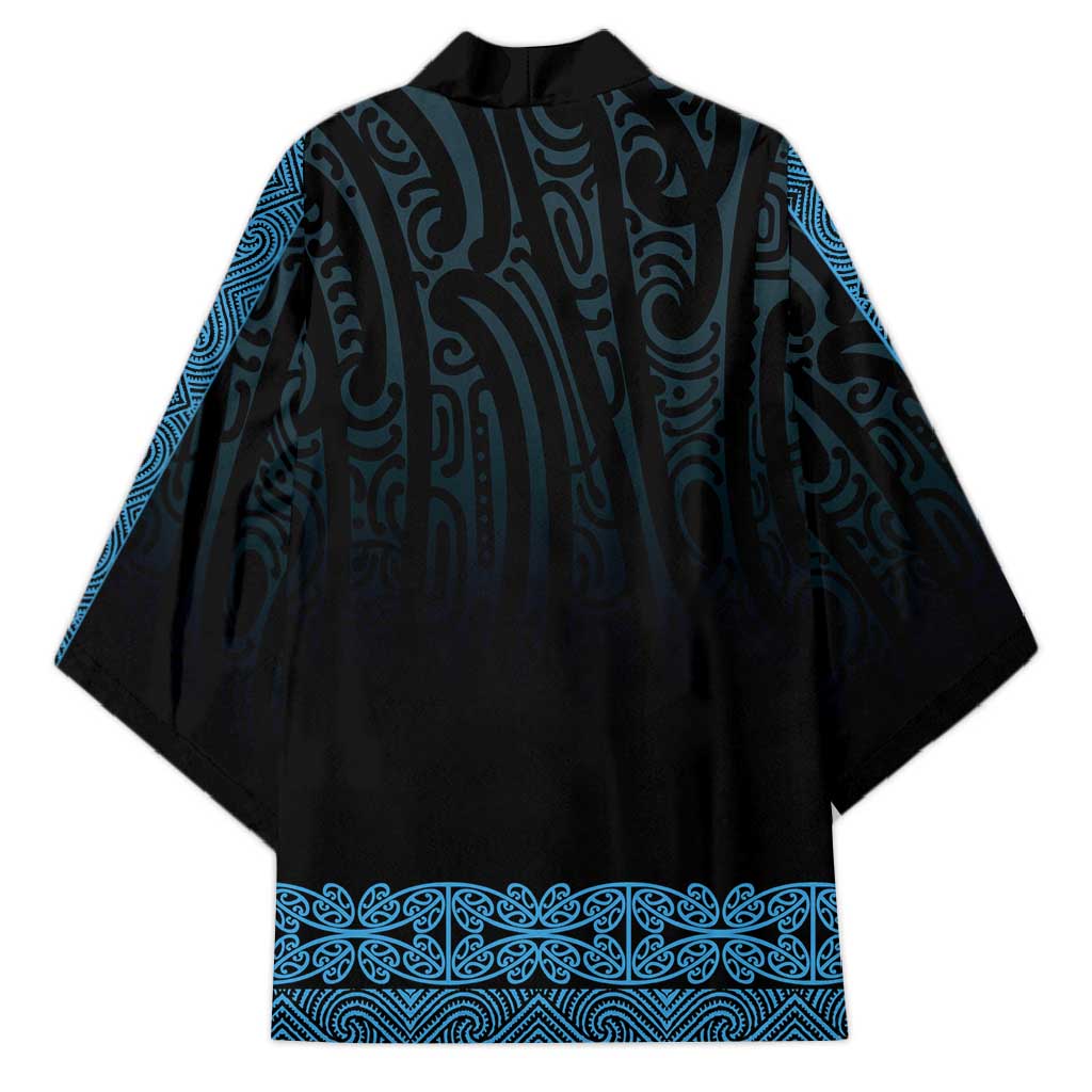 New Zealand Maori Kowhaiwhai Kimono Kikorangi Maui and Mangopare - Polynesian Pride