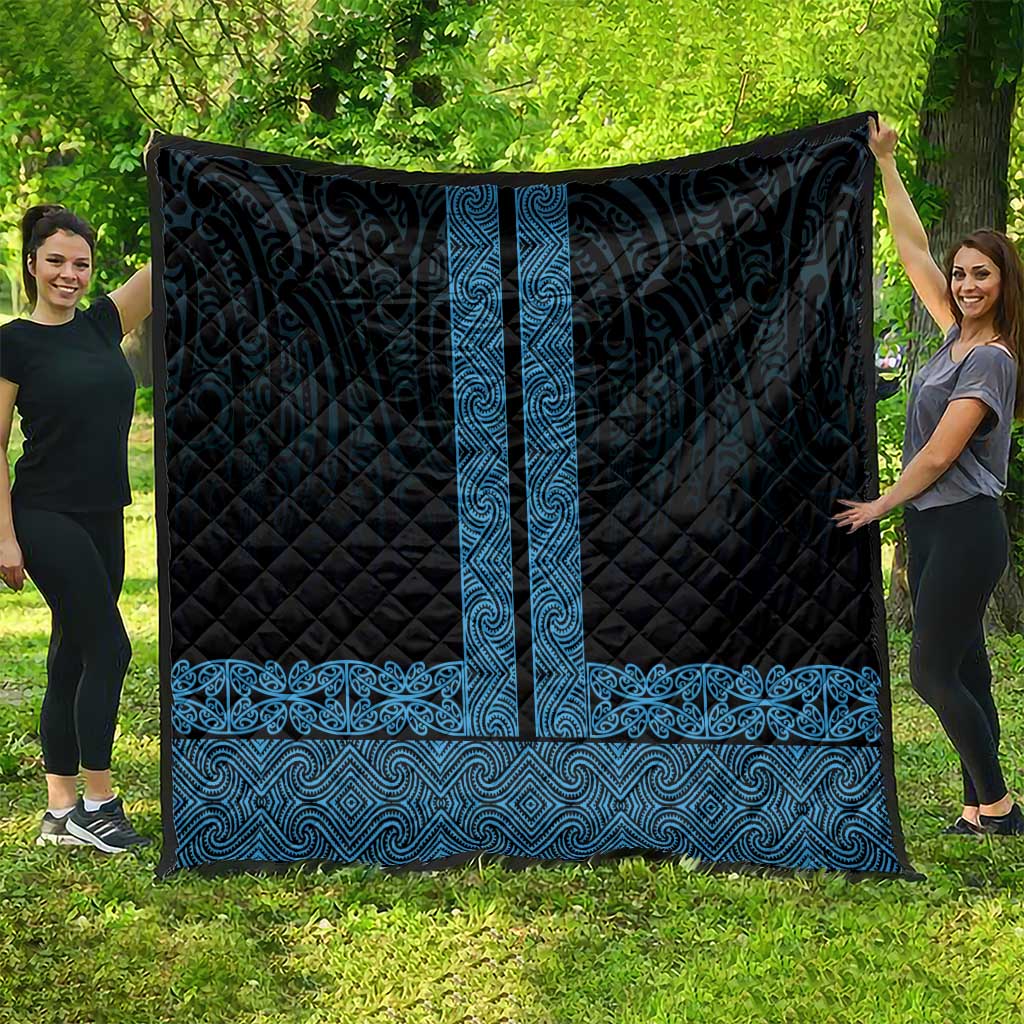 New Zealand Maori Kowhaiwhai Quilt Kikorangi Maui and Mangopare LT9 - Polynesian Pride