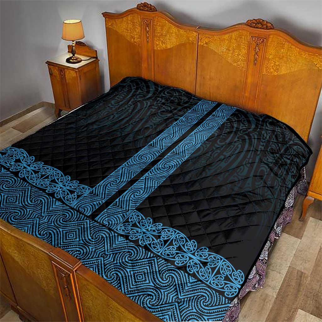 New Zealand Maori Kowhaiwhai Quilt Kikorangi Maui and Mangopare LT9 - Polynesian Pride