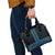 New Zealand Maori Kowhaiwhai Shoulder Handbag Kikorangi Maui and Mangopare