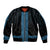 New Zealand Maori Kowhaiwhai Sleeve Zip Bomber Jacket Kikorangi Maui and Mangopare