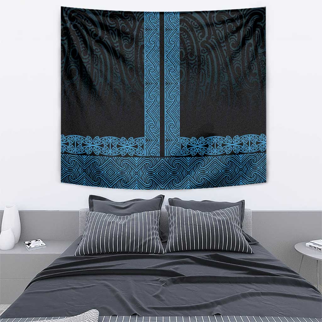 New Zealand Maori Kowhaiwhai Tapestry Kikorangi Maui and Mangopare