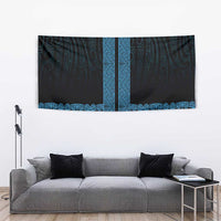 New Zealand Maori Kowhaiwhai Tapestry Kikorangi Maui and Mangopare