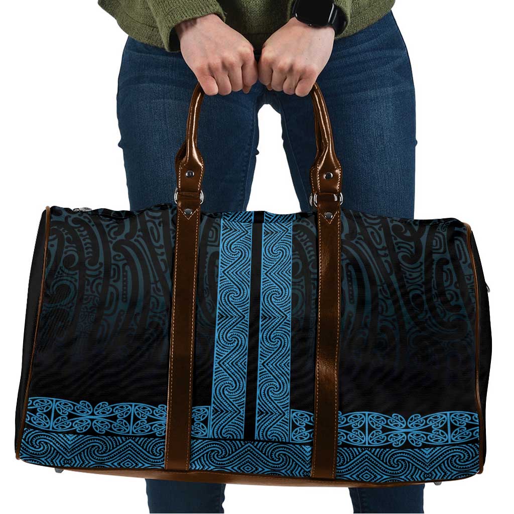 New Zealand Maori Kowhaiwhai Travel Bag Kikorangi Maui and Mangopare - Polynesian Pride
