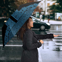 New Zealand Maori Kowhaiwhai Umbrella Kikorangi Maui and Mangopare - Polynesian Pride